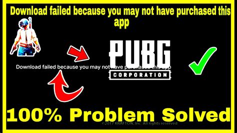 Pubg mobile download failed